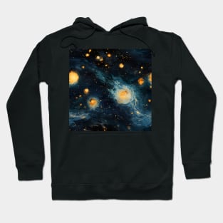 Van Gogh Starry Night Outer Space Pattern 4 Hoodie